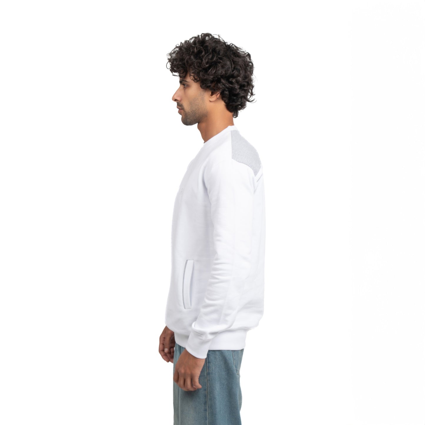 Carnel Timeless White Crewneck